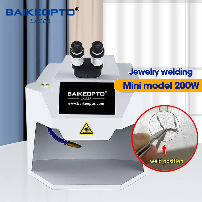 200W Mini Laser Welding Machine High Precision Spot Welding for Gold Silver Copper Stainless Steel - Factory New Model