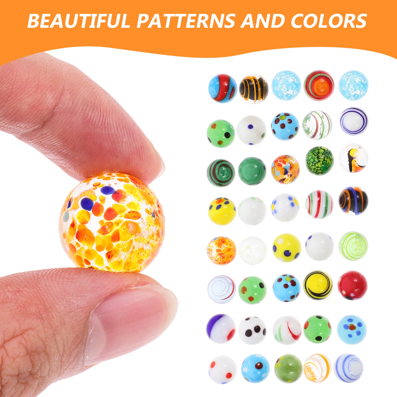 

38 шт. стеклянные шарики, цветные гладкие игровые шарики для декора аквариума, детская деятельность, садовая ваза, наполнитель, украшение для кормушки-бабочки