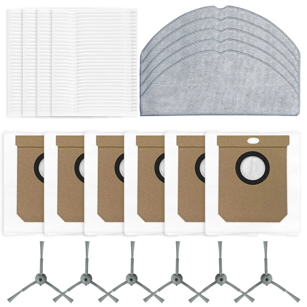 21pcs แปรงด้านข้าง Mop Pad ฝุ่นสําหรับ Conga 7490 บ้านสําหรับ X-Treme สําหรับ Genesis หุ่นยนต์เครื่องดูดฝุ่นทําความสะอาดอุปกรณ์