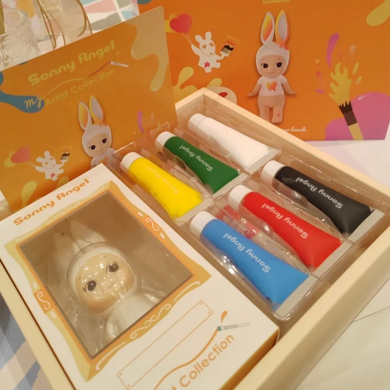 

Original Sonny Angel Japan Ac-Diy Self-Painted Doll Set Blind Box Figure Desktop Decorate Ornament Birthday Children'S Gift Toys
