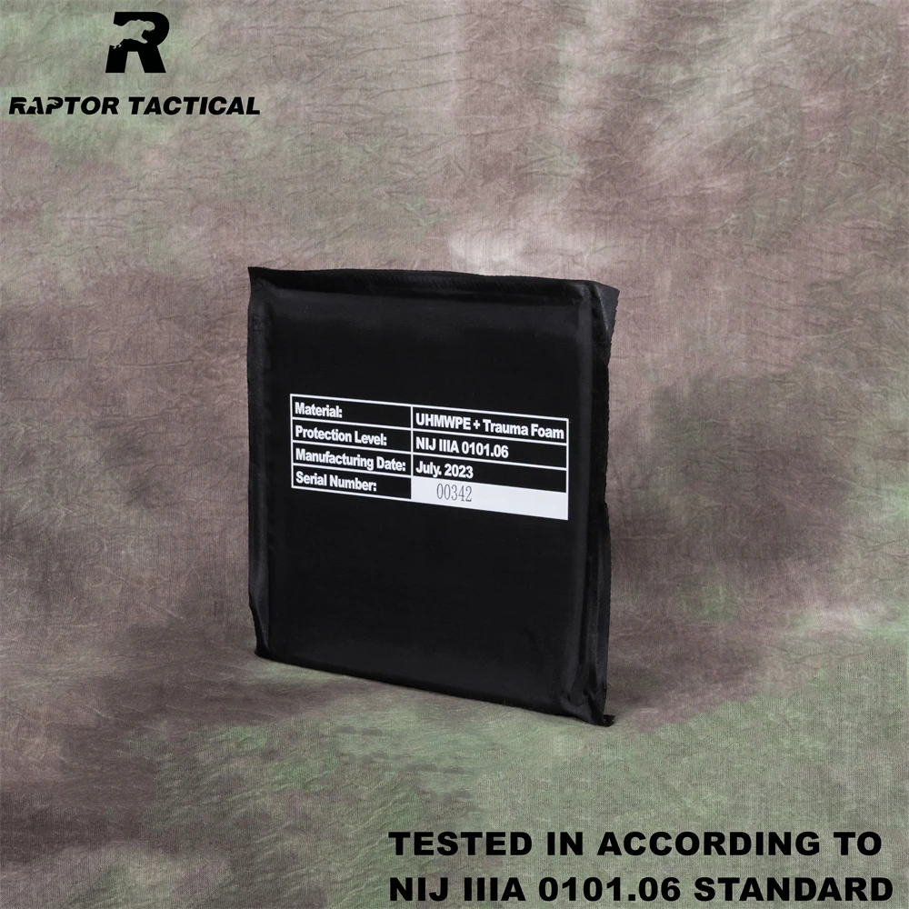 Soft BulletProof Plate 6"x6" NIJ Level IIIA 3A 0101.06 Soft Ballistic Side Panel Two Pieces - Raptor Tactical