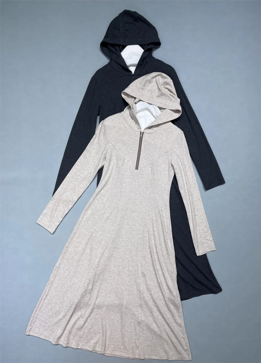 

25 Spring And Summer Hooded Dresses For Woman Elegant Temperament Straight Mid-Length Skirts