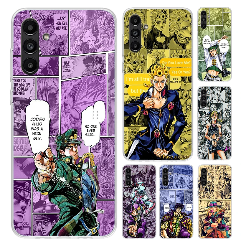 Чехол для телефона с аниме-принтом для Samsung Galaxy A15 A25 A35 A55 A14 A24 A34 A13 A53 A12 A52S A23 A33 A24 A34 A03S A04S