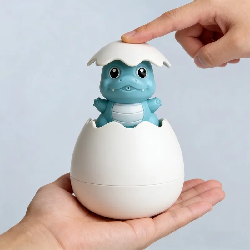 لعبة رذاذ الماء لاستحمام الطفل، لعبة استحمام حمام الطفل، لعبة رأس دش بيضة الديناصور، يمكن أن تطفو للتفاعل بين الوالدين والطفل #4