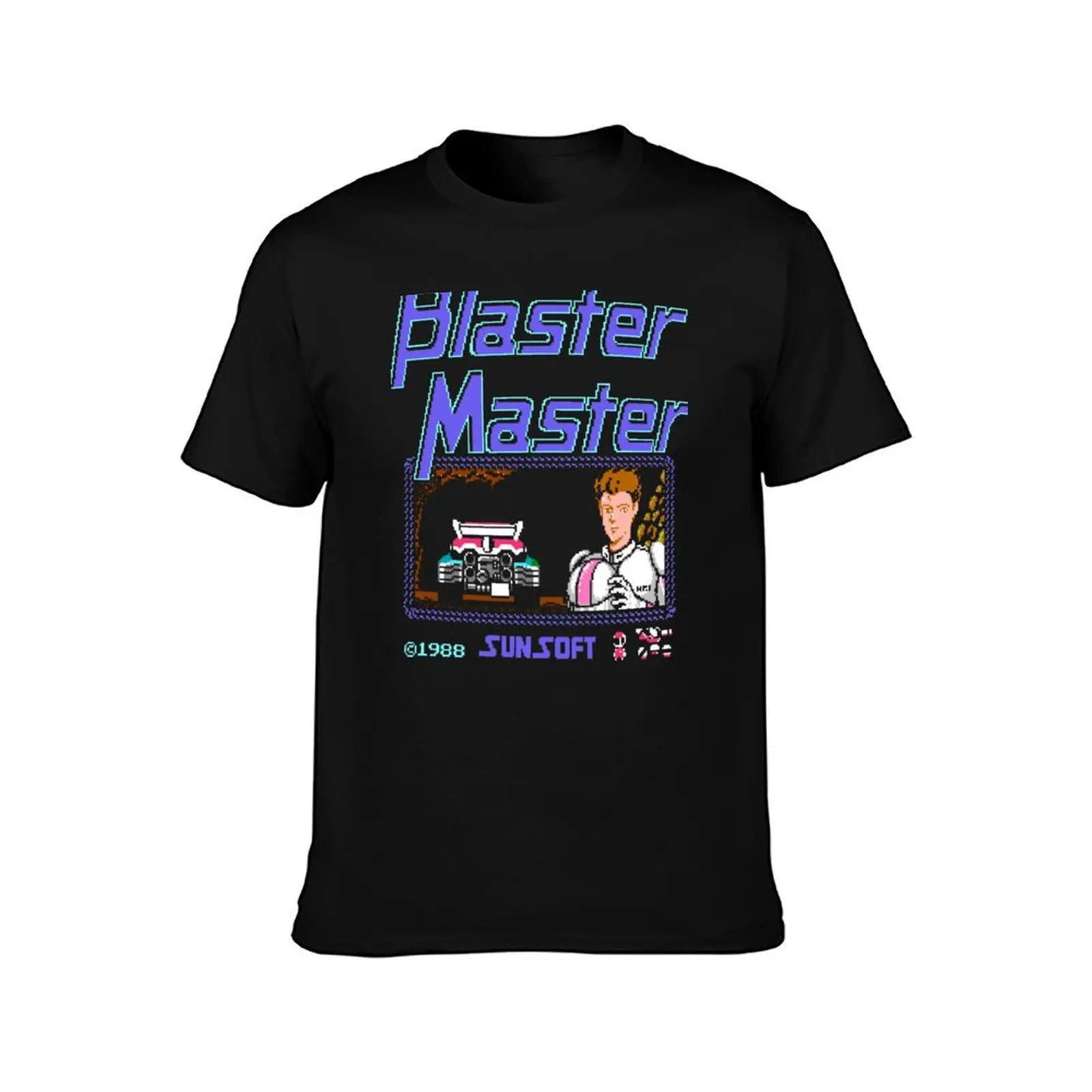 تي شيرت Blaster Master - 8 بت عنوان من PixelRetro تي شيرت للرجال من القطن مضحك تي شيرت رجالي جرافيك قطن تي شيرت رجالي #2