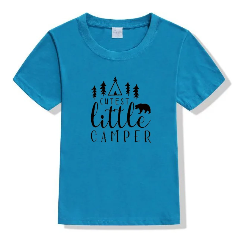 Cute Little Camper Shirt Camping Kids T Shirt for Camp Lover Gift Litte Camper TShirt Adorable Kids graphic Tees summer tops