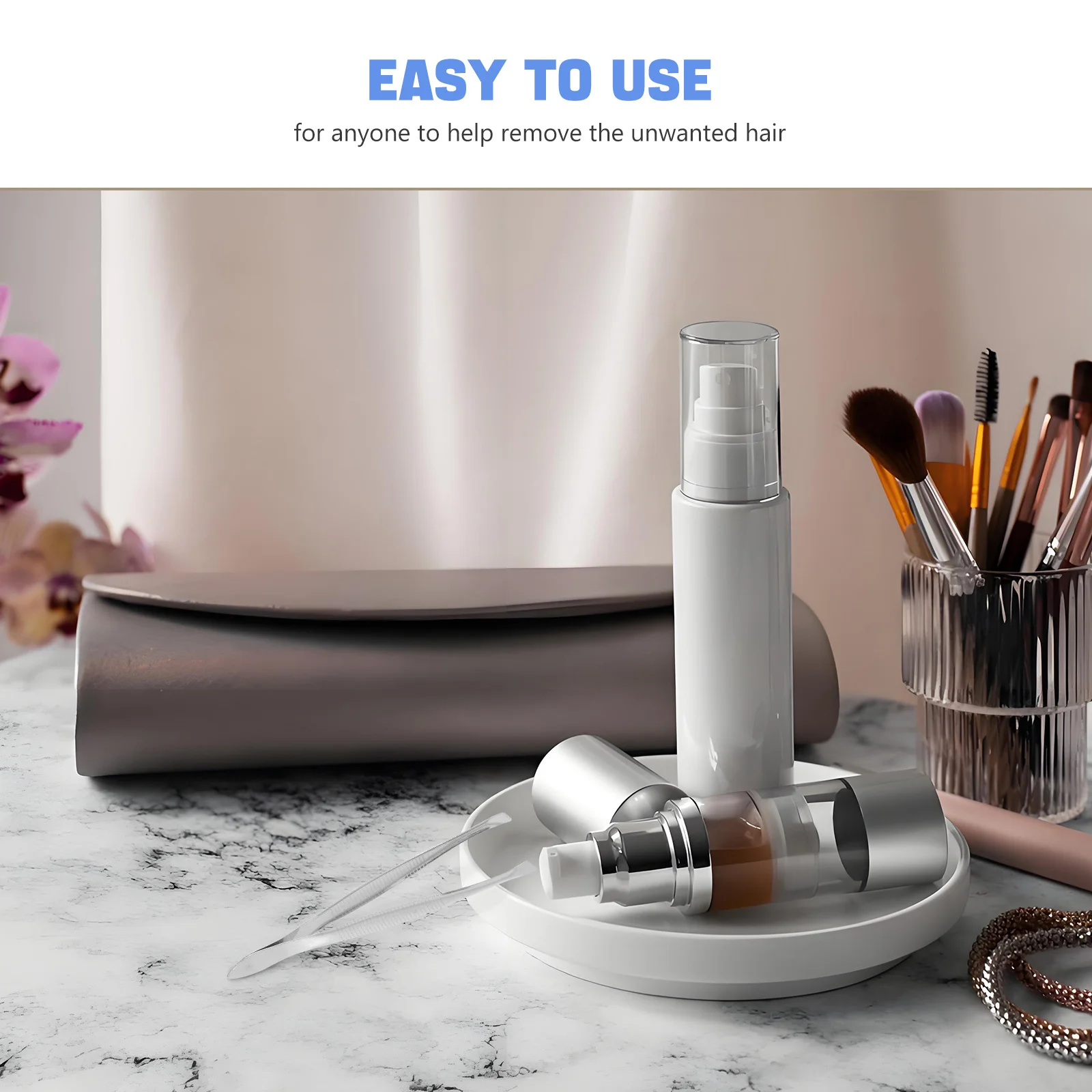 2Pcs Eyebrow Tweezer Stainless Steel Bevel Tip Precision Hair Removal Makeup Clips Bevel Eyebrow Clip Makeup Tool