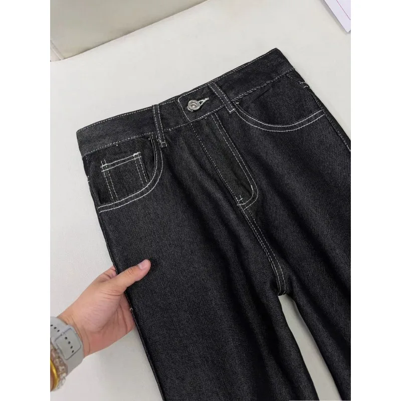 Men's Loose Straight Leg Jeans Trendy American High Street Style New Arrival Versatile Men's Denim Pants for Casual Wear