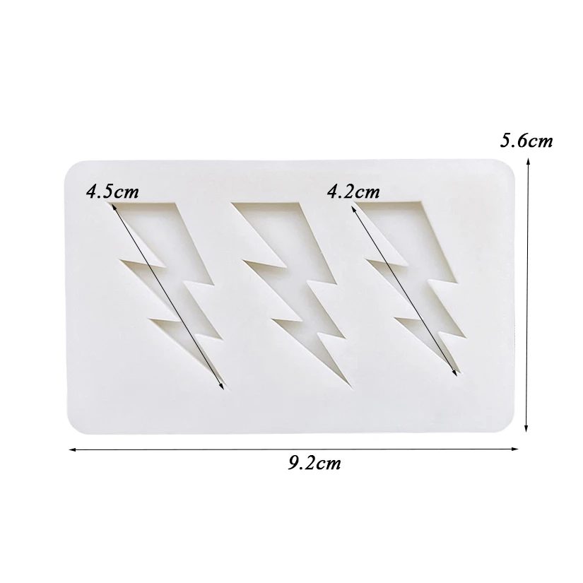 Lightning Bolt Silicone Sugarcraft Mold Resin Tools Cupcake Baking Mould Fondant Cake Decorating Tools