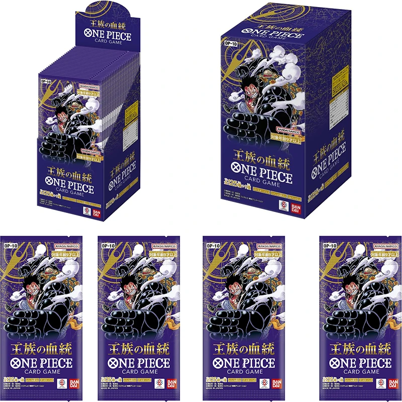 

BANDAI ЯПОНИЯ Аниме ONE PIECE Карточная игра Royal Bloodline OP-10 Booster BOX Коллекционная карта TCG 6 карт в упаковке