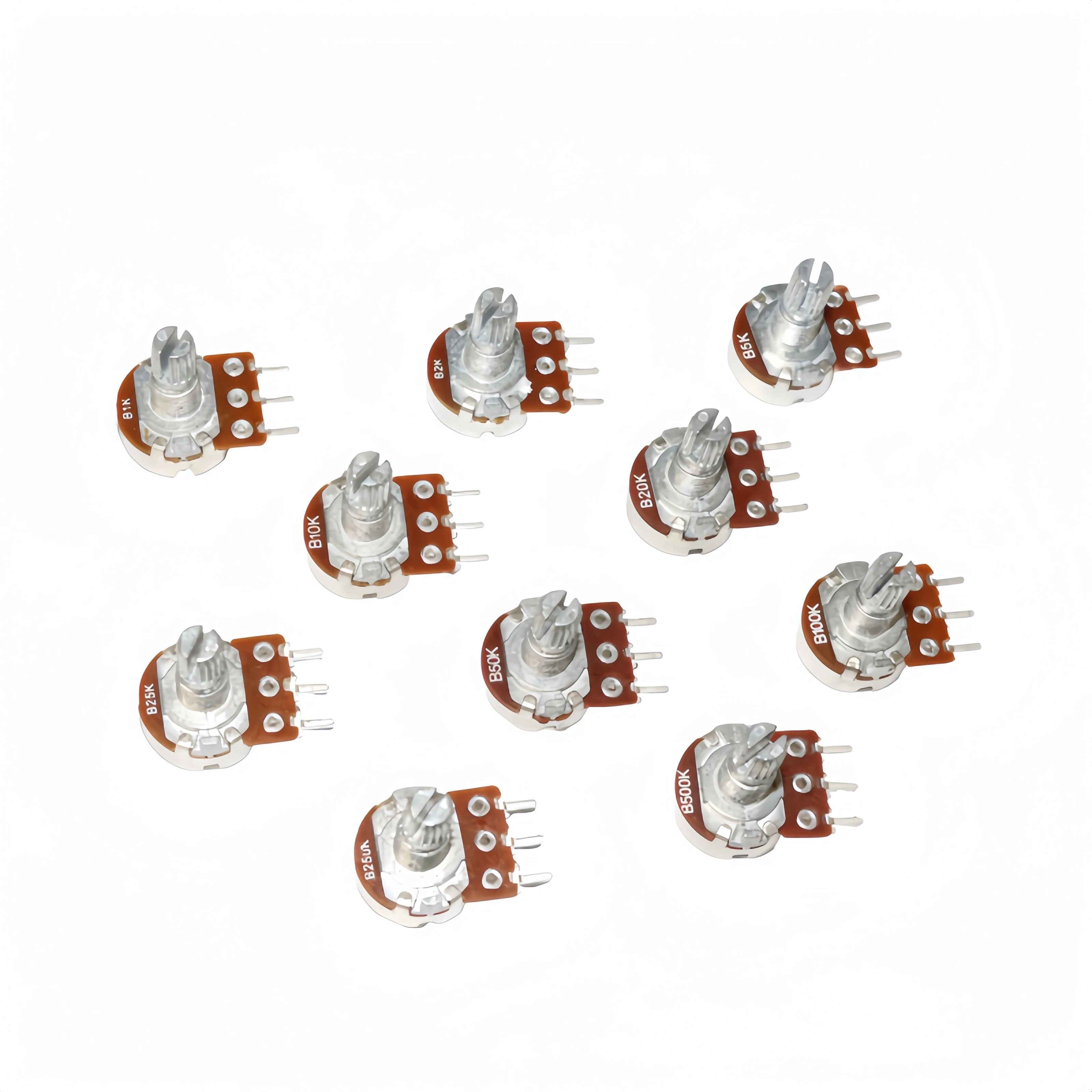 Ampmart R16 Potentiometer PCB Pins, Solder Free Potentiometer Switch Adjustment Switch Voltage divider