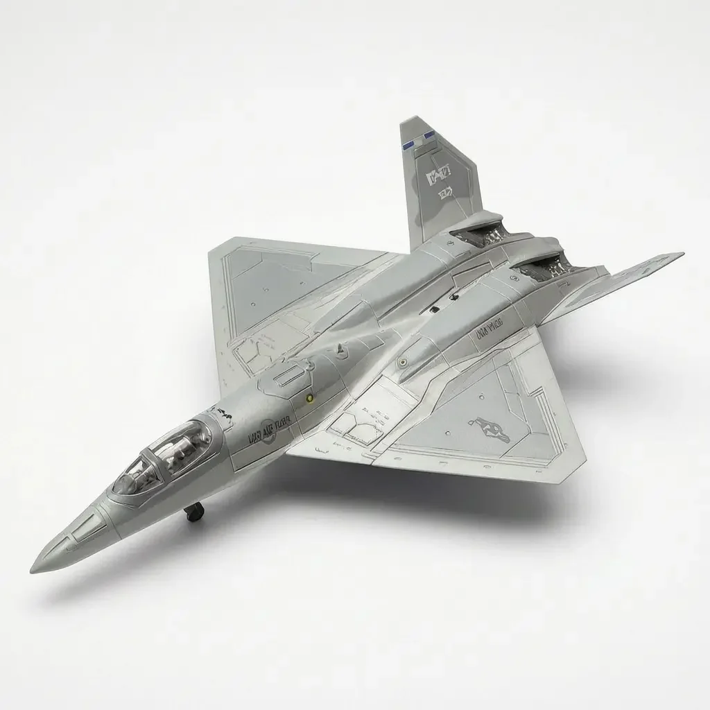 1:72 Scale Yf-23 Aircraft Model with Base Included, Durable Plastic, Adult Collectible, Desk Decor, Office Decoration, Gift for Aviation Enthusiasts