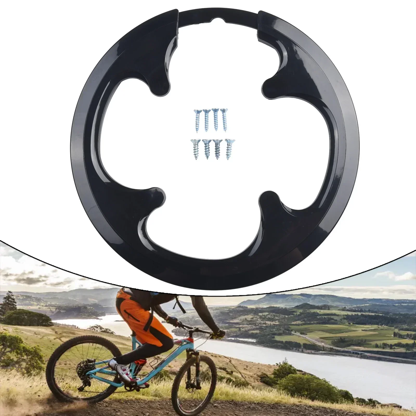 42/44T Universal Bicycle Chainring Guard Protector 8 Holes Ultralight MTB Bike Chainwheel Protector Guard Cover Cycling Parts