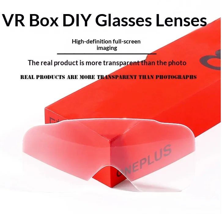 Fresnel Lens VR Box DIY Lens PMMA Material 175x75mm F250mm 2.0mm Thickness Custom Size For 3D VR AR Infrared Detection