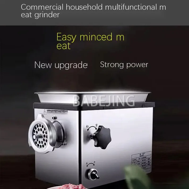 Elektryczna maszynka do mielenia mięsa, wytrzymała maszynka do mielenia mięsa ze stali nierdzewnej, napełniarka do kiełbasek, maszyna do przetwórstwa żywności