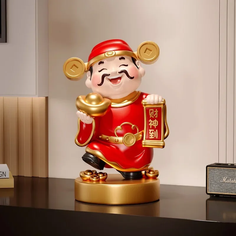 Lucky God desk decoration New Year living room home decoration accessories Cute money drawing decorative figurines home decor