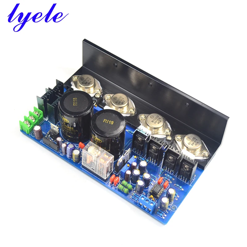 

100w*2 2-channel Power Amplifier Board ON 15024 15025 High Power Class AB Amplifier 2604 Op Amp Hifi