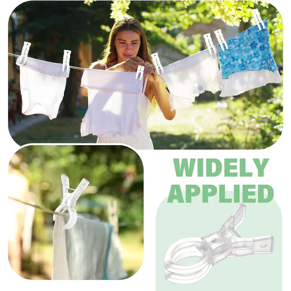 10 pacotes de clipes grandes transparentes para arco de balão, braçadeiras de mola resistentes de 3,5 polegadas para decorações e artesanato de aniversário