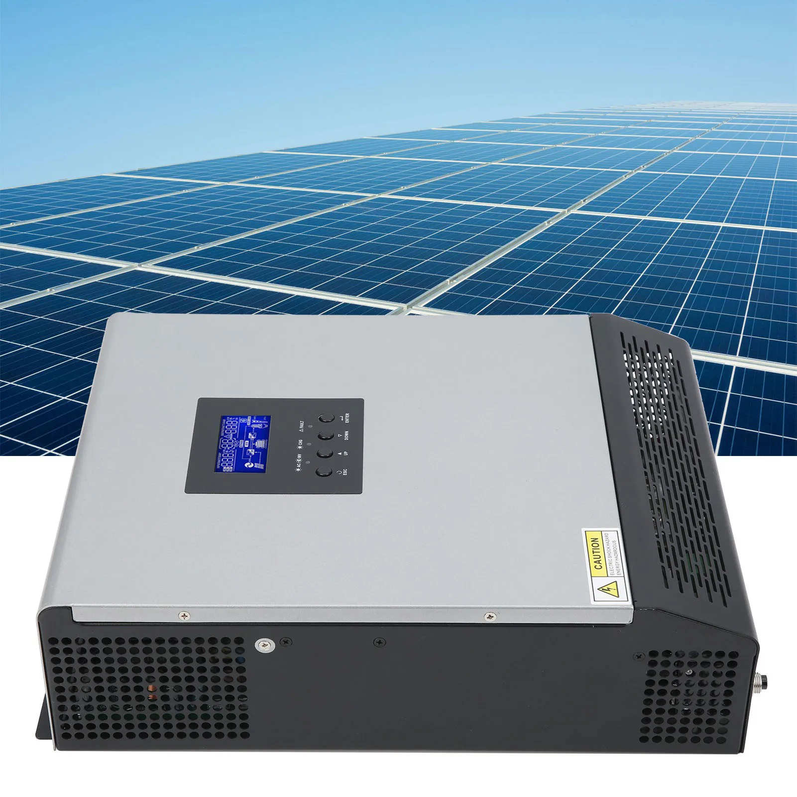 3KVA Hybrid Solar Inverter 24V 110V Built-in 50A PWM Solar Charge Controller 2400W 120V Pure Sine Wave Solar Hybrid Inverter