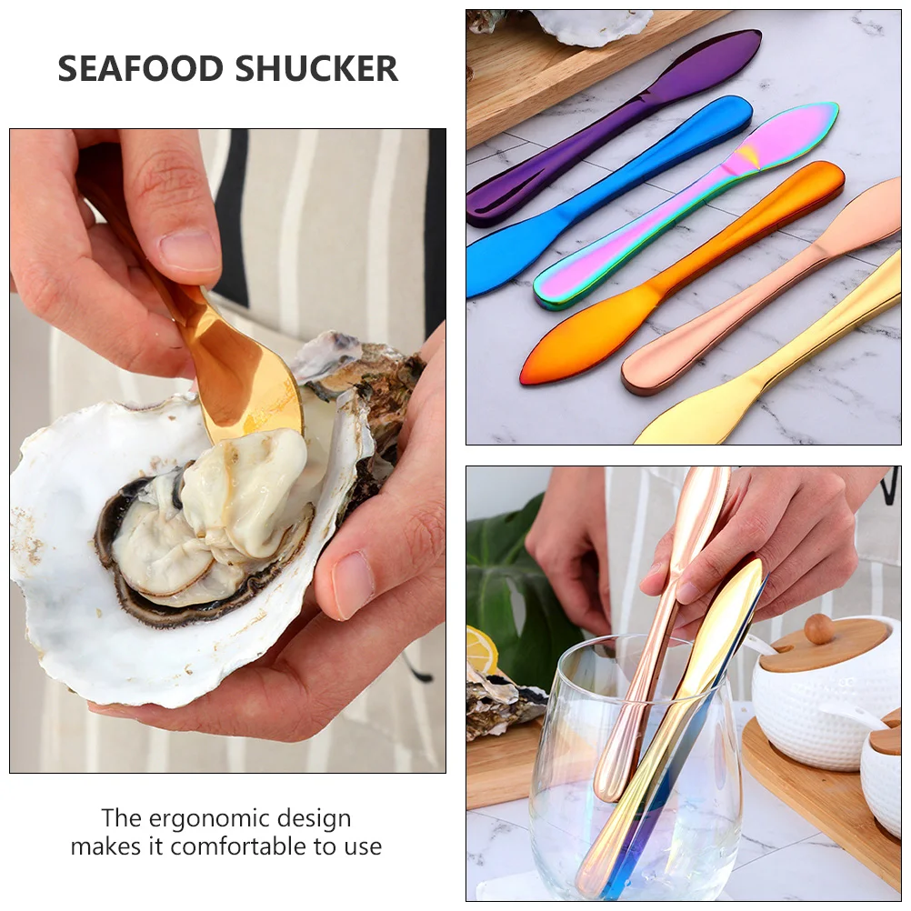 

Oyster Knife Scallop Shucker Seafood Sheller Opening Tool Cutter Kitchen Supplies