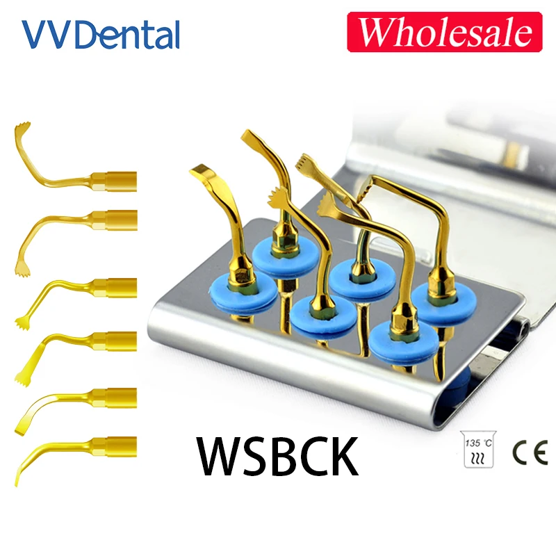 VVDental New WSBCK Wholesale Bone Surgery Tips Kit Bone Knife Surgery Working Tip Set for Woodpecker Piezosurgery Surgery Tips