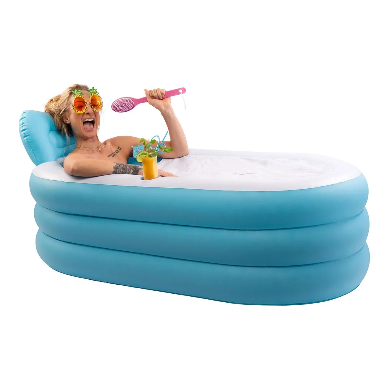 

Inflatable Adult SPA Bathtub Small Size Easy Inflate PVC Inflatable Bathtub