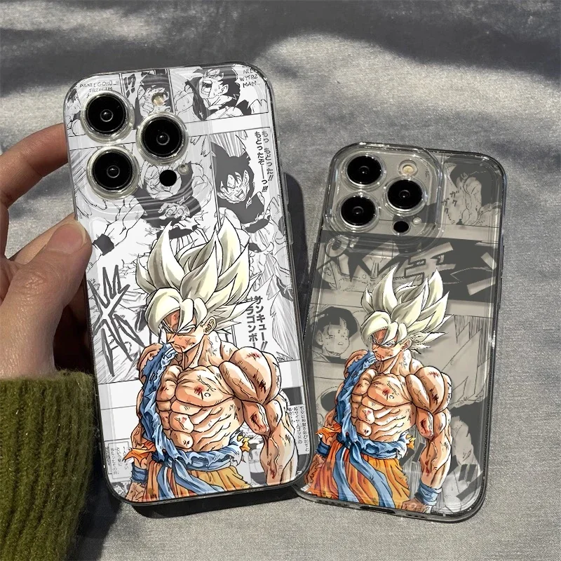 Dragon Ball Phone Case for Xiaomi 13 Redmi Note 12 11 10 Pro Turbo Poco F5 F4 Custom Dragon Ball z Son Goku Vegito Phonecase