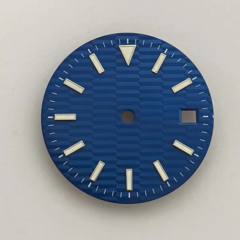 For watch accessories 28.5mm literal blue-green luminous + watch hand suitable for 8215 ETA2824/2836 movement