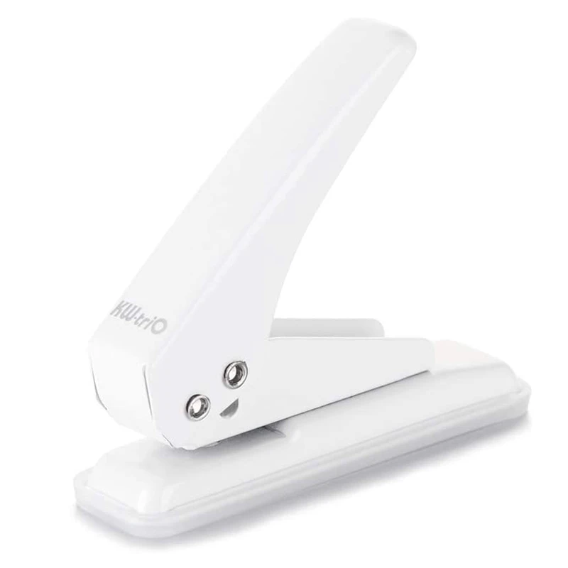 KW-TRIO Single Hole Punching Machine Mini Manual Loose-Leaf Puncher Scrapbook Puncher DIY Binding Tool Office Binding Stationery