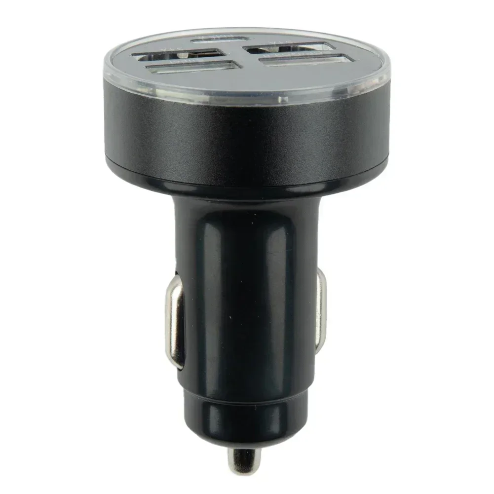 

Fast Charging Car Adapter 4 USB Port Car Charger Travel Use Portable And Easy To Carry ABS+ Aluminum Alloy Material
