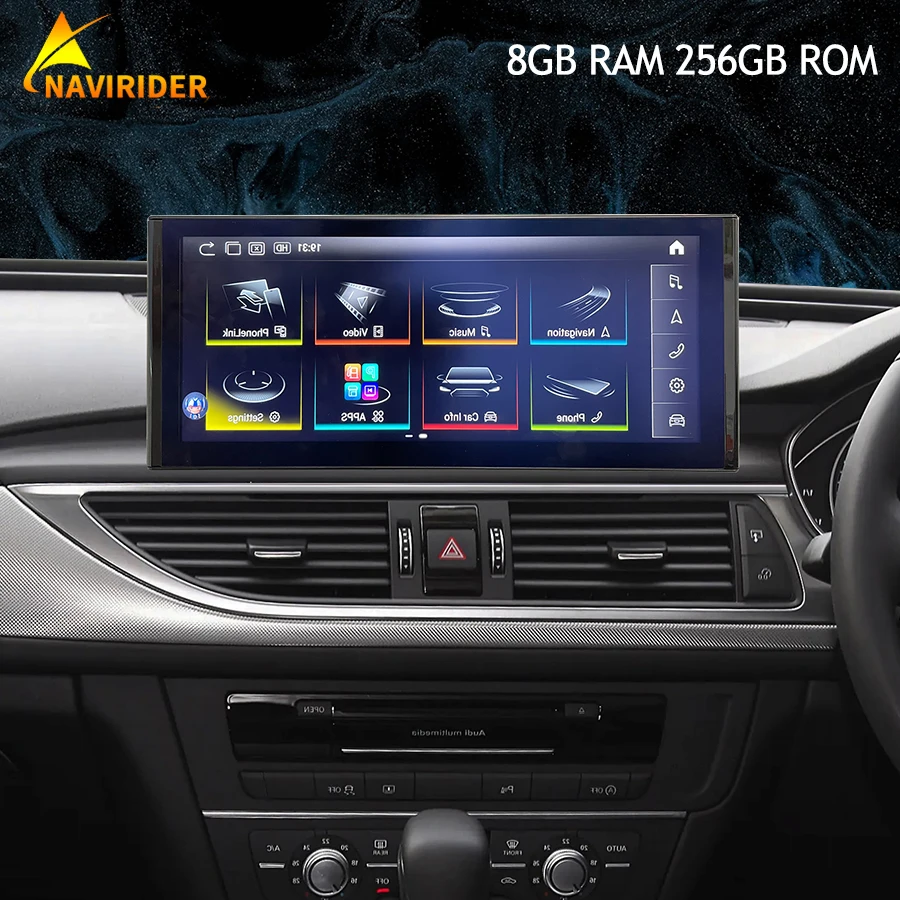 12.3Inch Screen For AUDI A6 A7 2013 -2018 Right Hand Driving Android 13 Car GPS Multimedia Video Player Stereo Wireless CarPlay