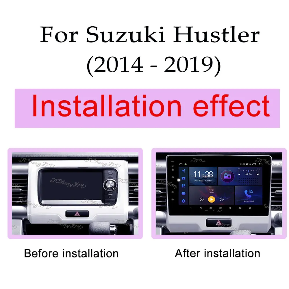 HD Screen Wireless CarPlay Car Radio Video Audio Multimedia Player for Suzuki Hustler 2014 - 2019 Split Screen GPS Navigation BT