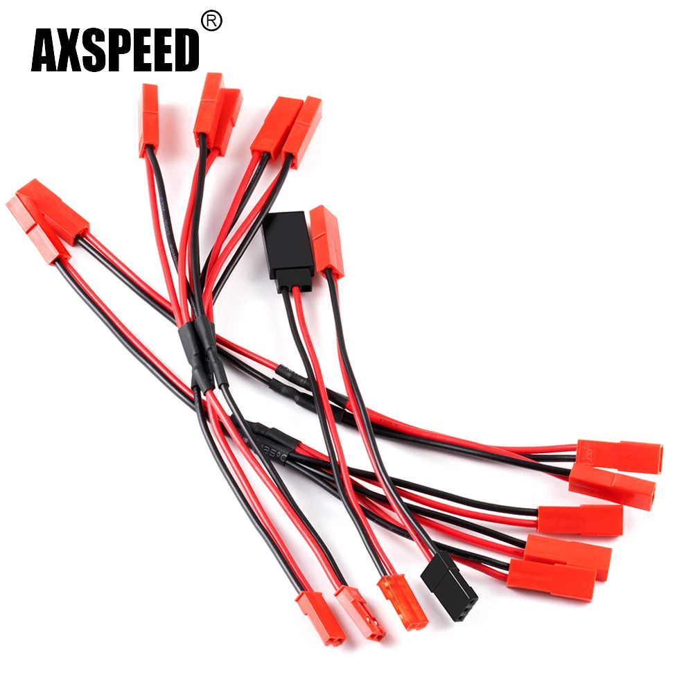 AXSPEED 1Set 1to1 1to2 1to3 JST/JR ذكر/أنثى RC سيرفو تمديد سلك كابل ل RC نموذج سيارة الطائرات مضاعفات أجزاء الملحقات