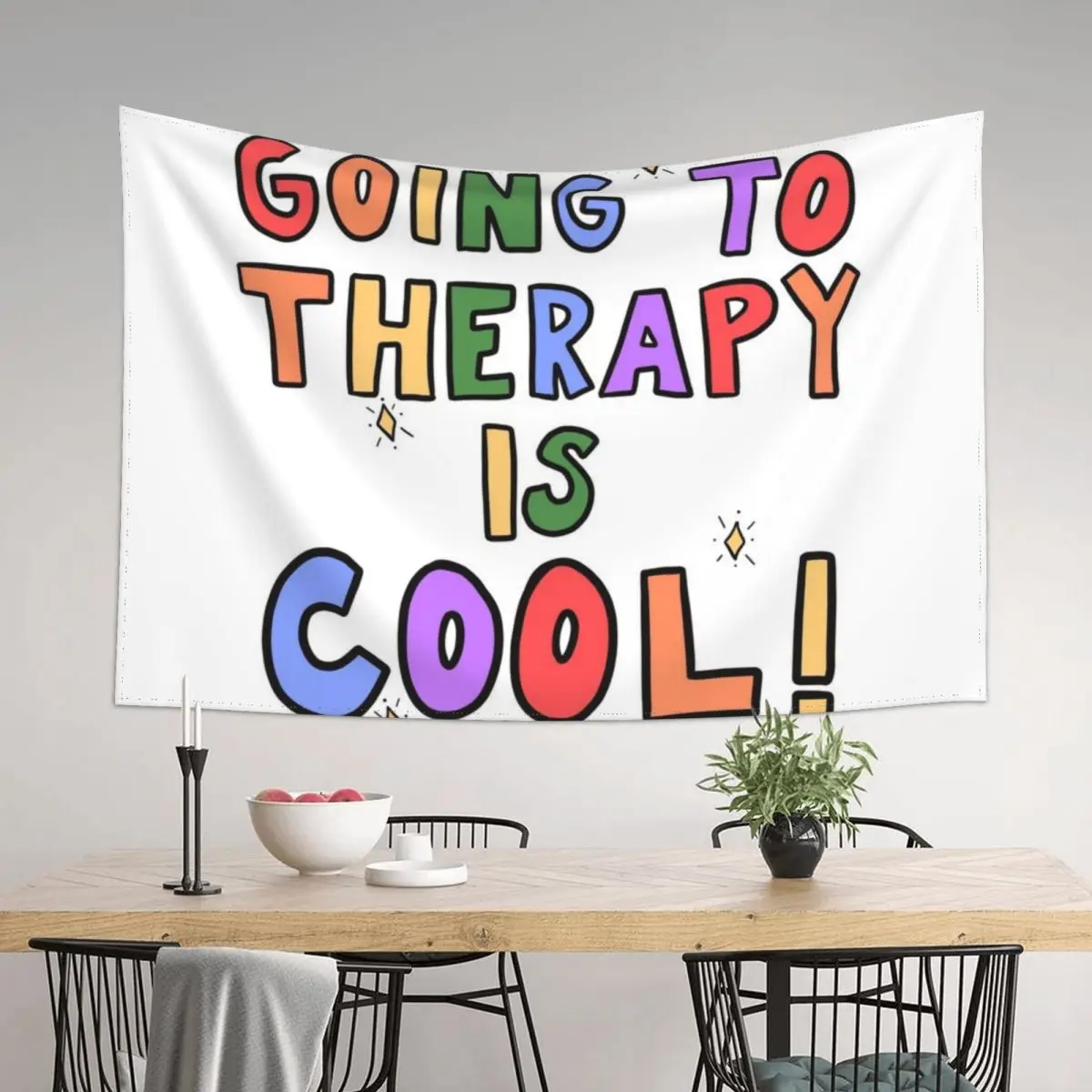 

Going To Therapy Is Cool! Tapestry Bedroom Decor Room Decorator Aesthetic Home Decor Tapestry