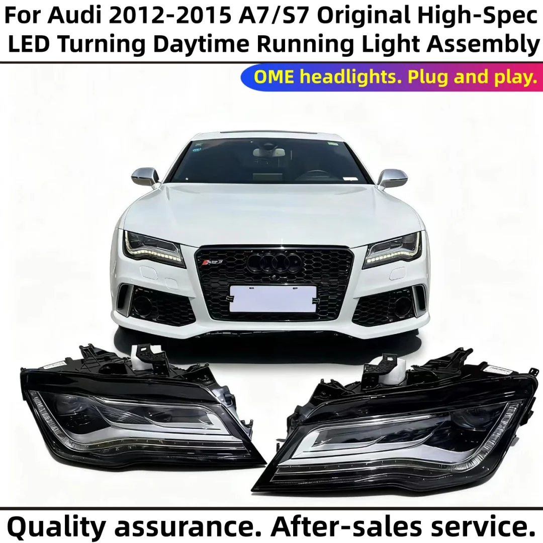 

Car headlights For Audi 2012-2015 A7/S7 original high-spec LED turn signals and daytime running lights assembly, car parts.