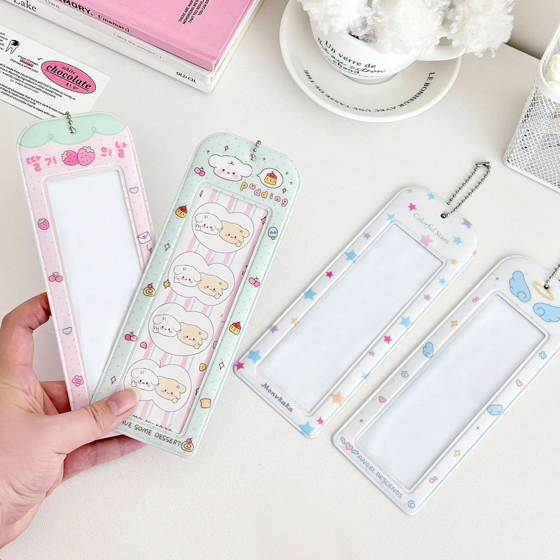 Photocard Holder, PVC Photocard Holder Shaped Transparent Card Case Student Campus Card Access Bag