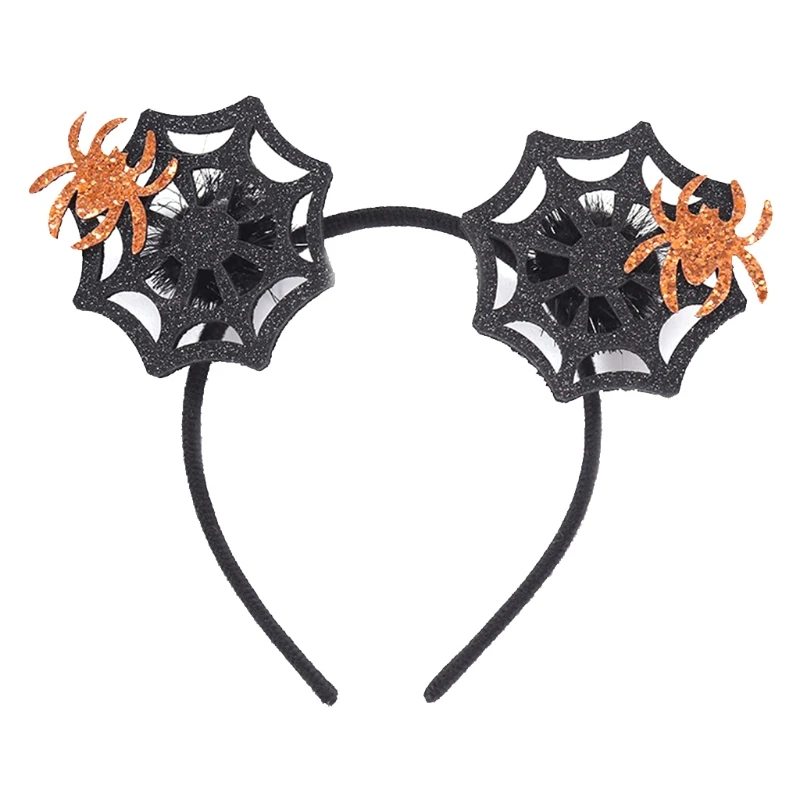 Halloween Make-up Headband Net Mask for Girls Party Trick Headwear Prop