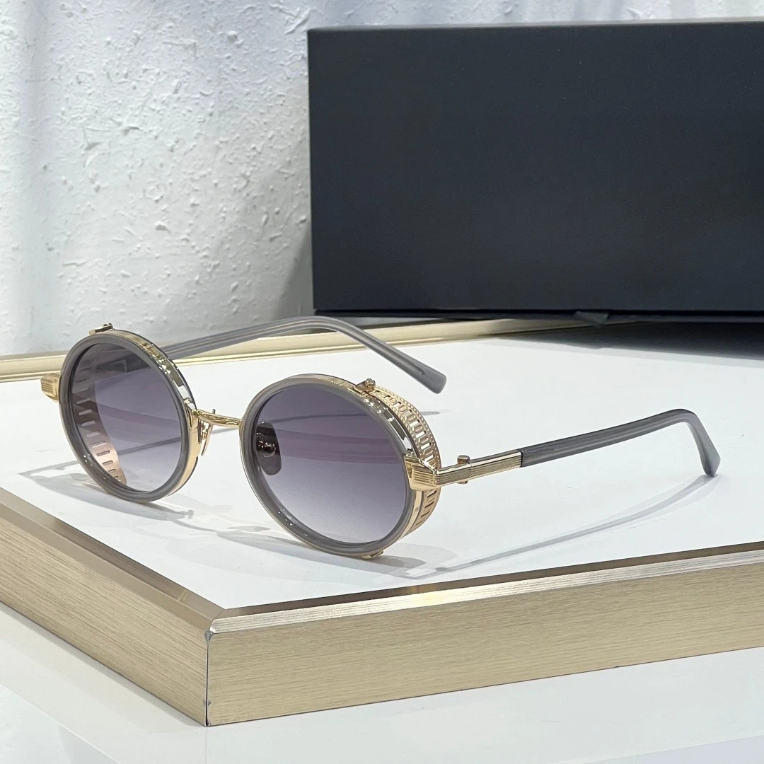 

Солнцезащитные очки STEVE Oval Martin Frame из смешанных материалов с защитой UV400, элегантные, изысканные, унисекс, для вечеринок, с футляром