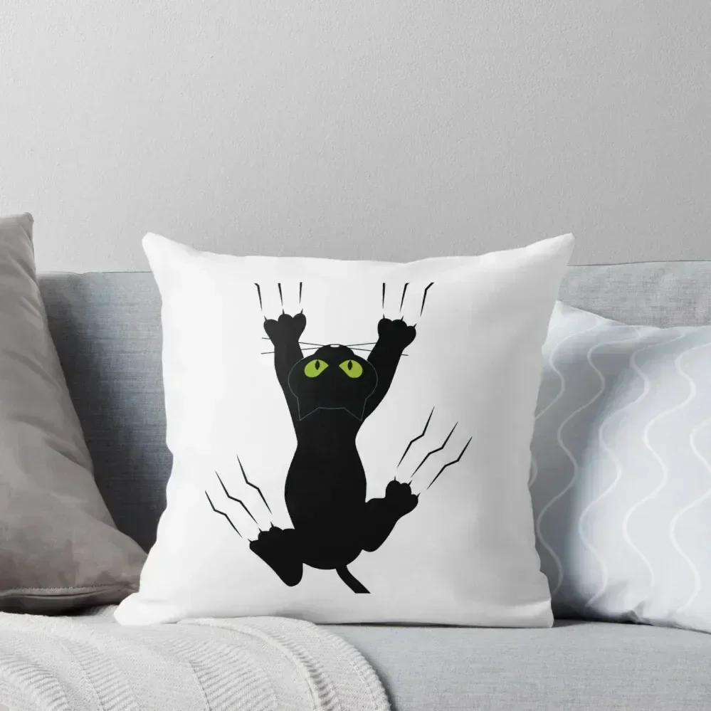 

Black Cat Holding On Throw Pillow christmas decorations 2025 Cushions Cover Sofa Cushion Cover Christmas Pillow Covers pillow
