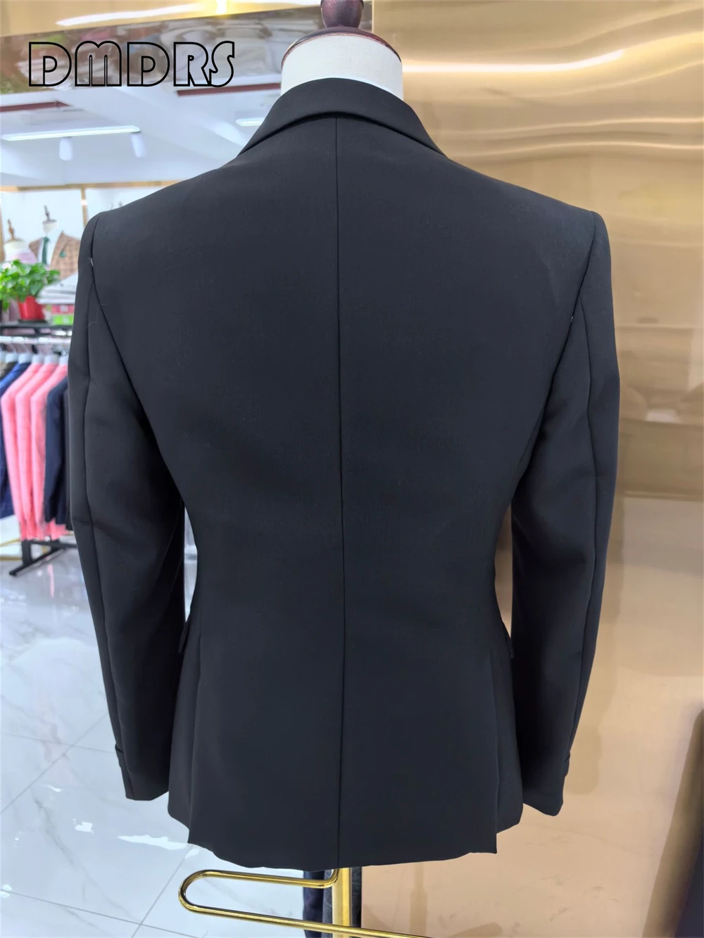 Setelan jas 2 potong pria, jas Formal pria, celana Blazer, setelan Formal Solid untuk pria, ukuran Plus, baju Formal kantor bisnis, jas Formal pria