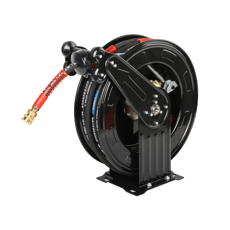 High pressure water drum roller air drum yellow water pipe automatic expansion and contraction reel air cannon tube car washing