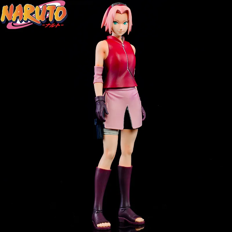 26cm Anime Naruto Shippuden Figure Haruno Sakura Statue Manga Decor Pvc Action Figurine Collectible Model Doll Toys Xmas Gift