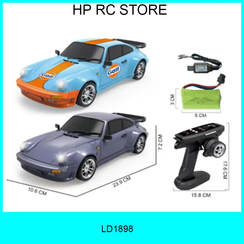

LDRC LD1898 RC Car 1/18 Professional RC Drift Remote Control Car Gt 911 High-Speed Cars Racing Boy Cars Toy Children's Gifts