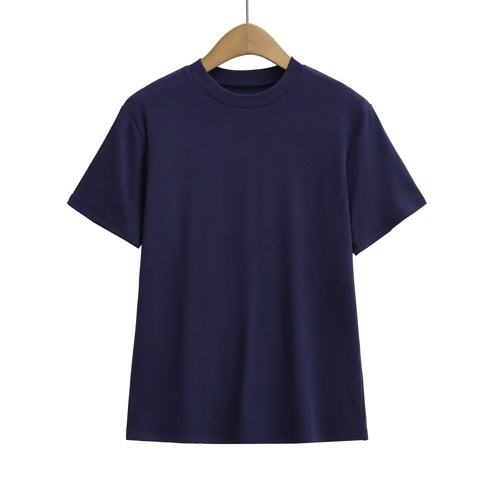 Retro Sle Loose Fit Straight Leg ort Sve round Ne T-irt for Women Summer Casual Boyfriend Sle Top Quali Fabric