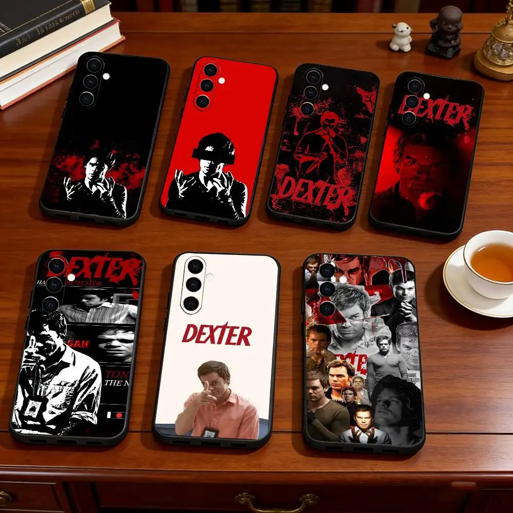 

Limited series D-Dexter Morgan Phone Case For Samsung Galaxy A73,A72,A71,A70,A53,A52,A51,Others Soft Black Cover