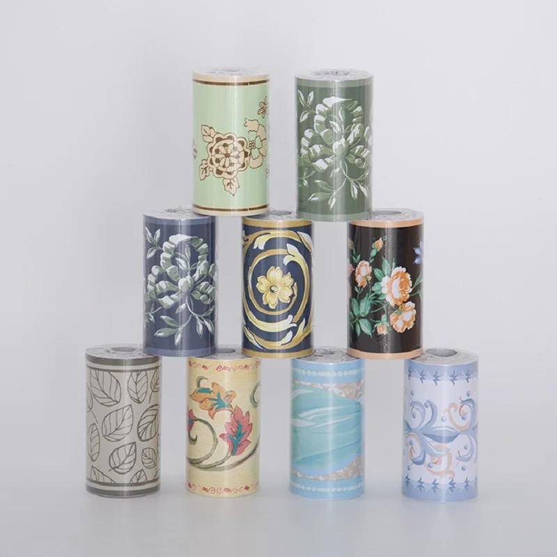 10 متر الحمام الخصر خط الجدار ملصق مقاوم للماء ذاتية اللصق المطبخ مكتب اللوح الحدود تقليم خط التفاف فن الديكور المنزل