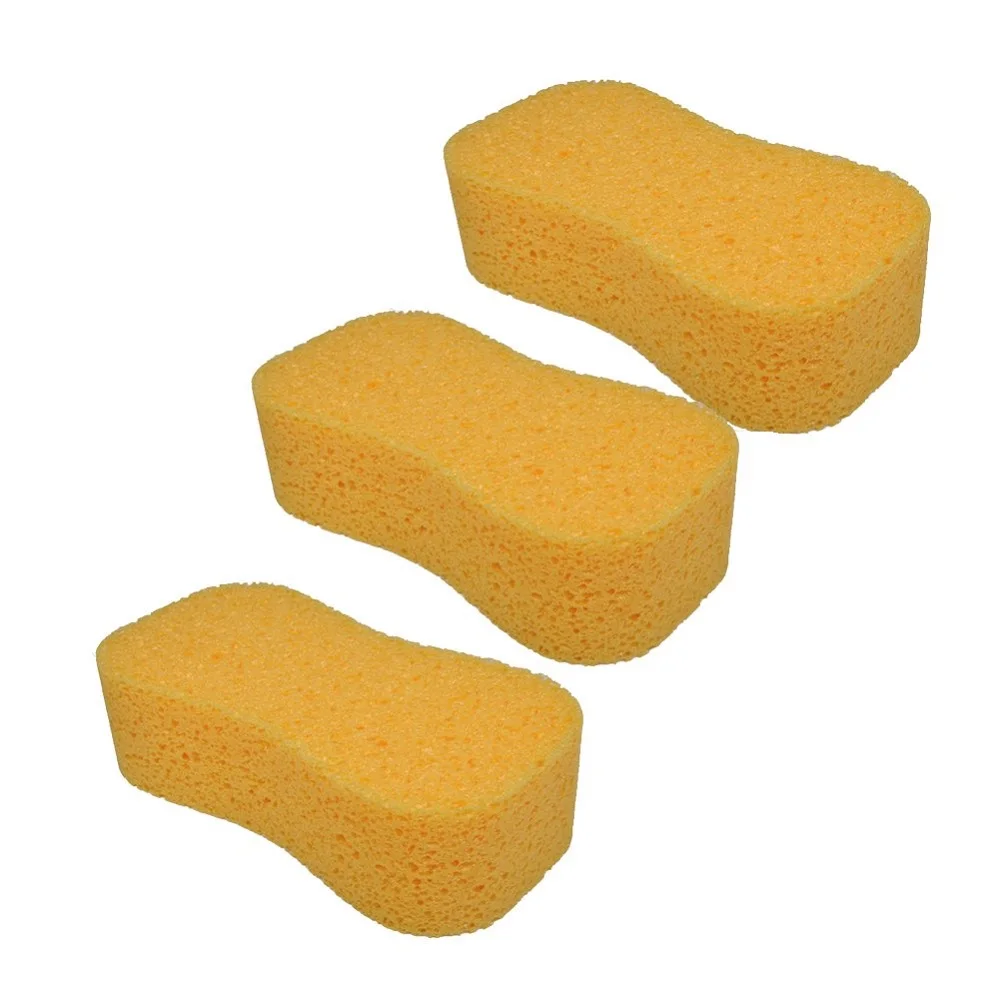 

Car Wash Sponge,3Pcs Auto Car Windshield Soft Absorbent Perforated Washing Cleaning Sponge Pads