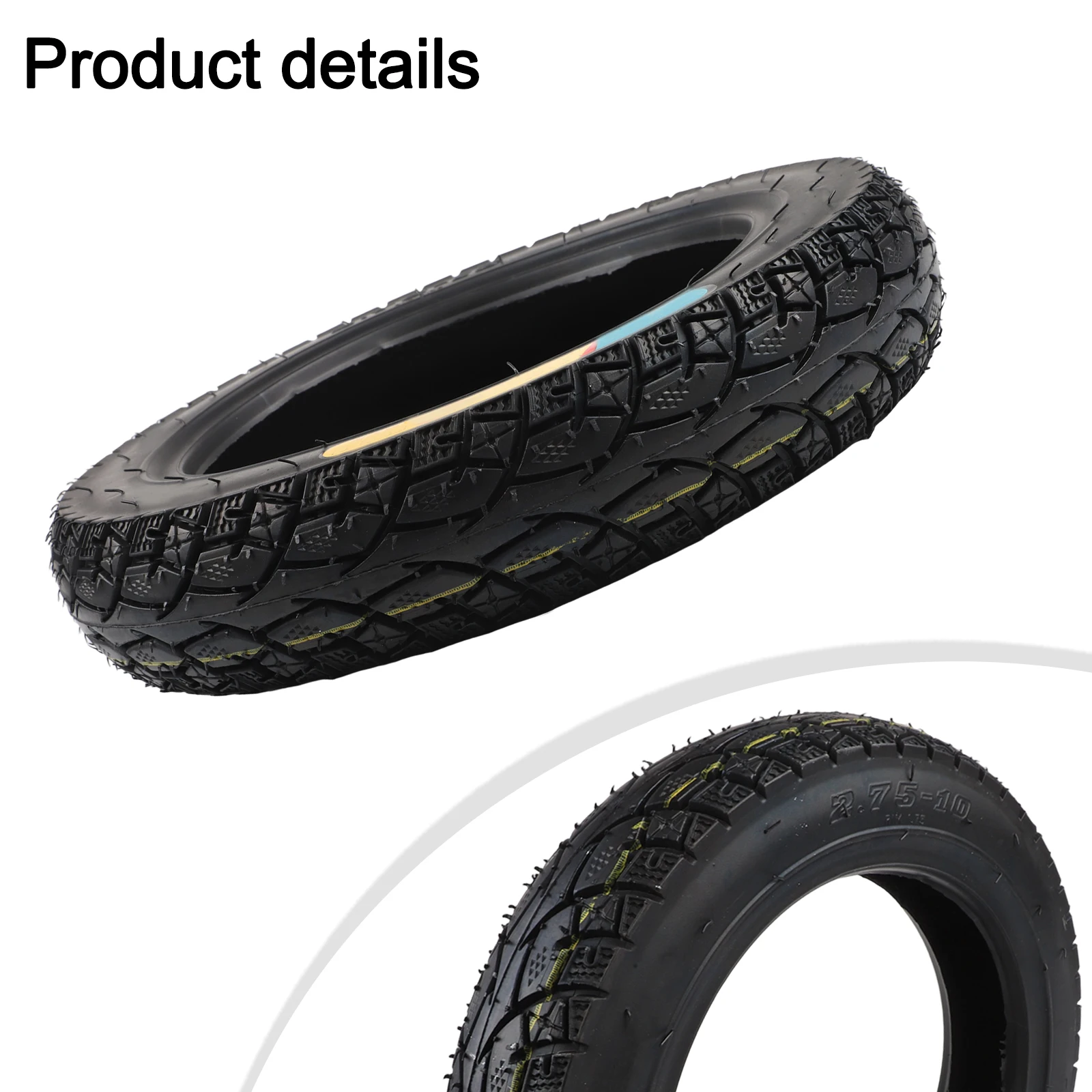 14 Inch 2.75-10 Bike Tubeless Tyre Front Rear Mini-Moto Dirt 14x2.75 Vacuum Tire For E-Bike Puncture Resistant Tire    New