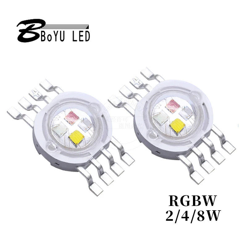High-Power Cree LED2W4W8W Acht-Pin Full-Color Rood Groen Blauw Wit High-Power Led Lamp kralen 350mA