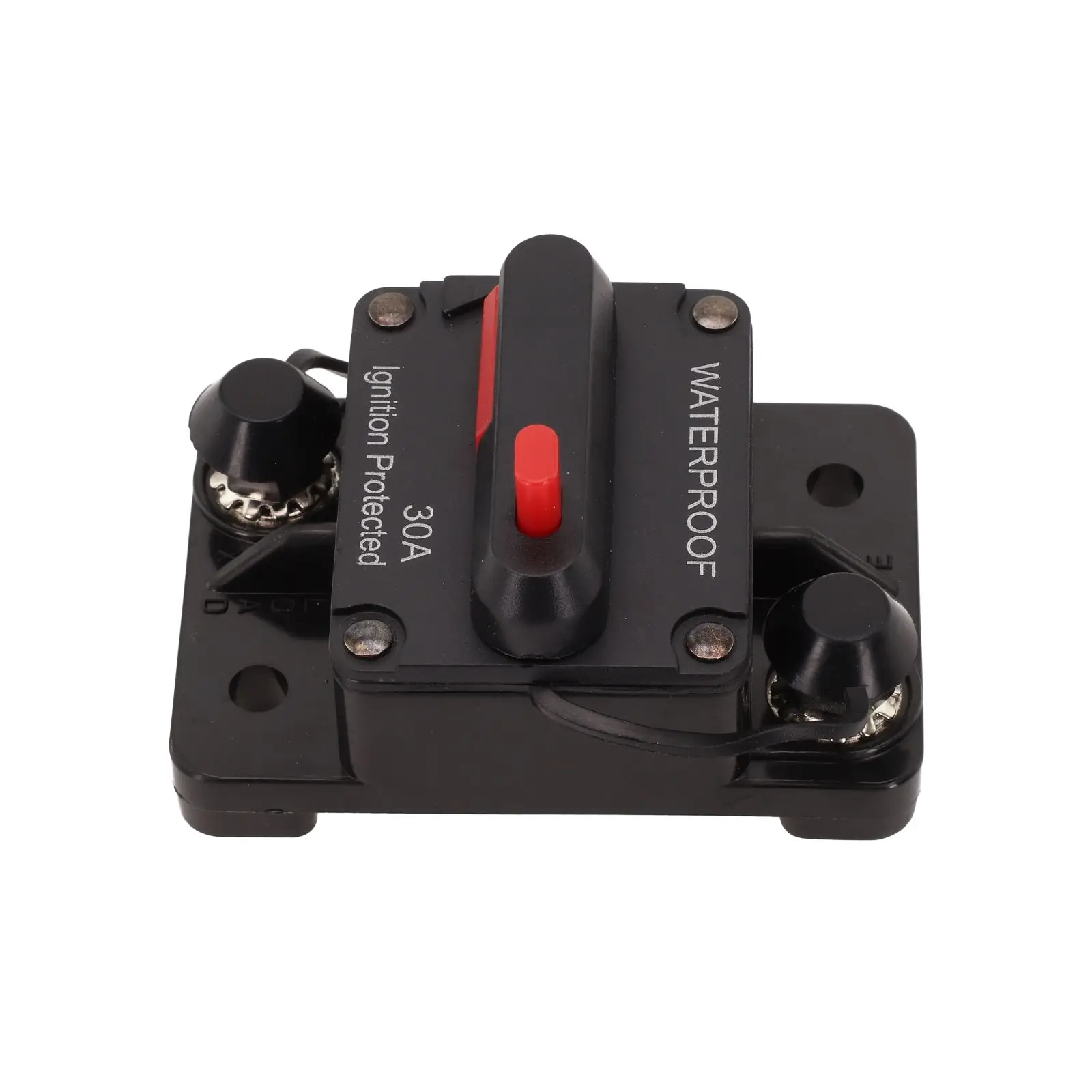 

Color Black Manual Reset Fuse Sealed And Waterproof M6 Connection Studs Manual Reset Switch Protective Rubber Cap